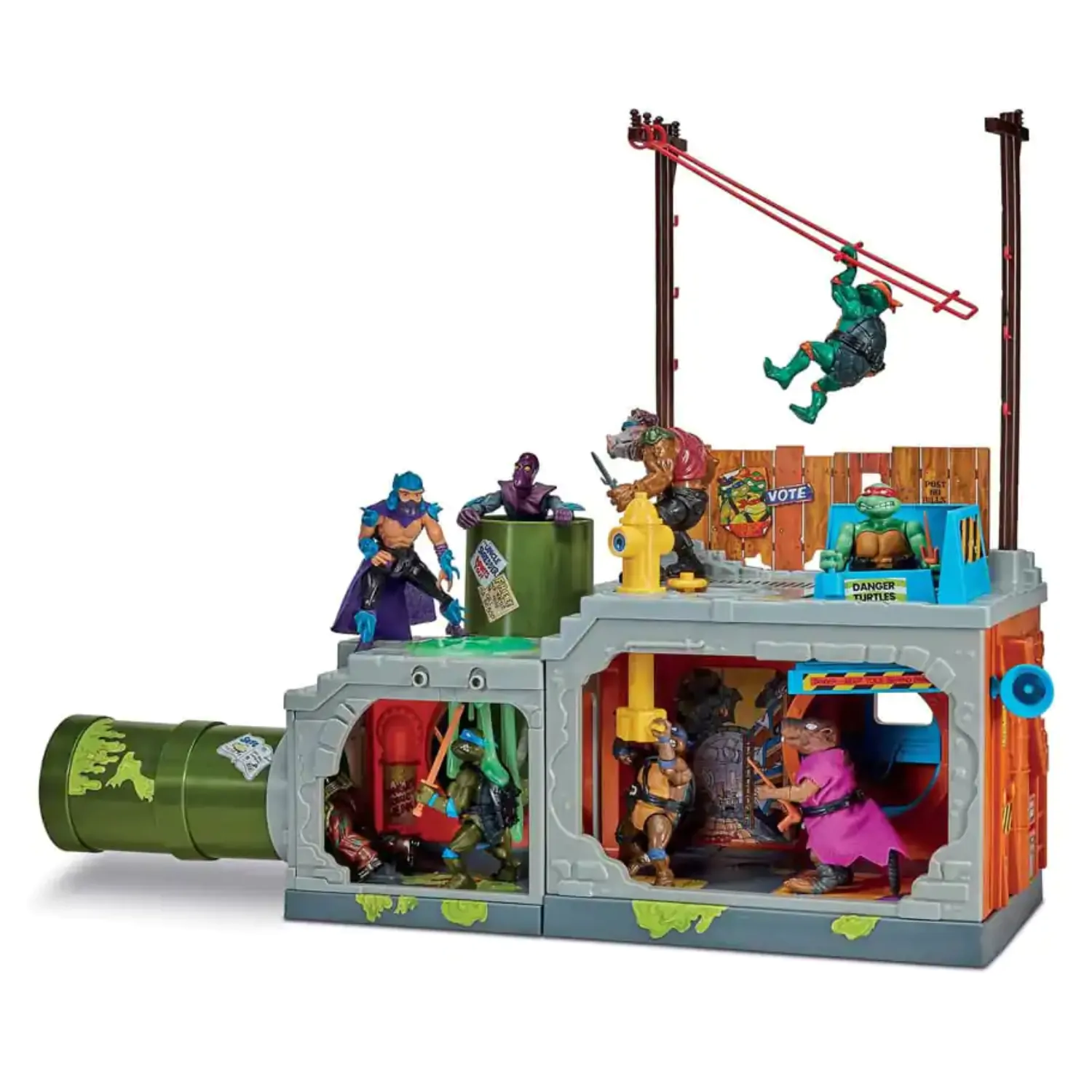 Teenage Mutant Ninja Turtles Building Secret Sewer Lid Playset Mutant Module 30 cm hracia súprava produktová fotografia