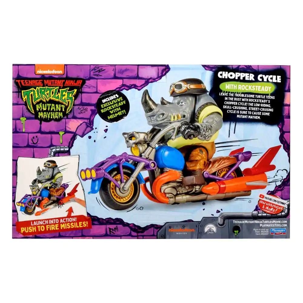 Teenage Mutant Ninja Turtles Akčná figúrka Chopper mit Rocksteady produktová fotografia