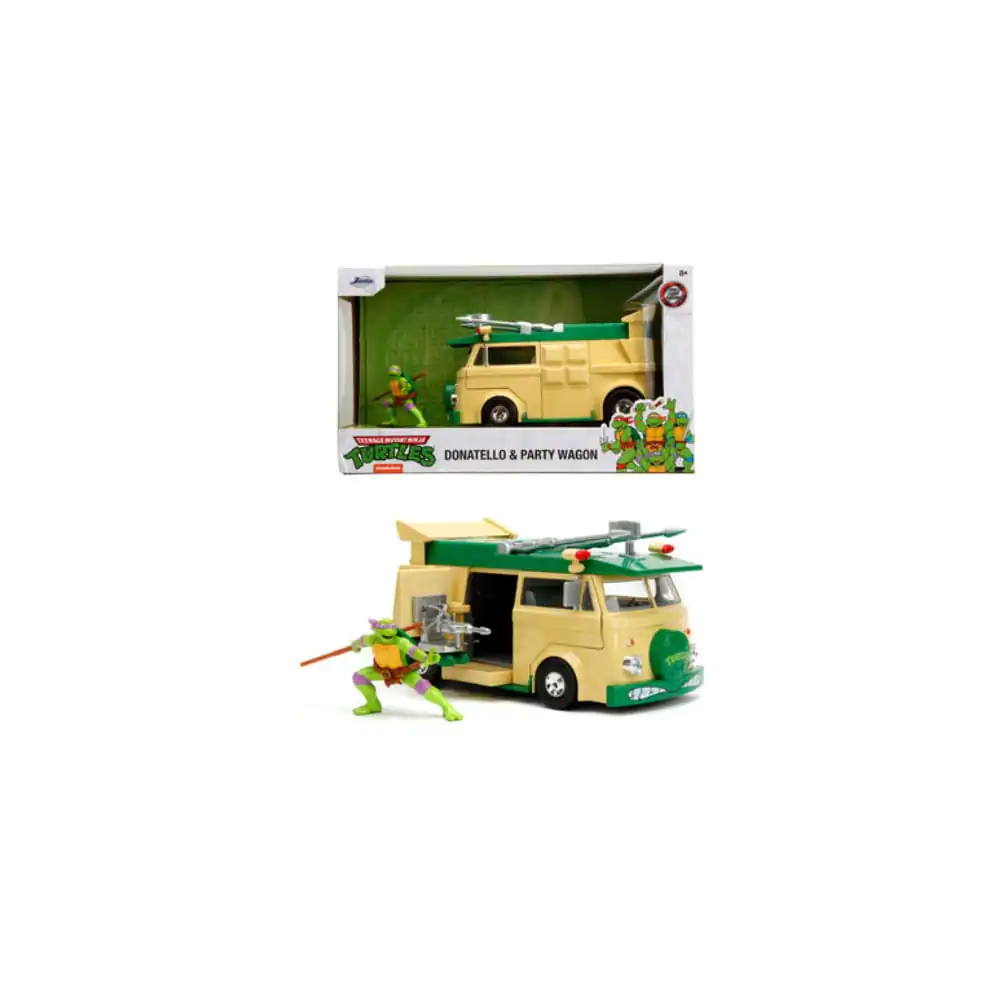 Teenage Mutant Ninja Turtles Diecast Model 1/24 Donatello & Party Wagon – kovový model produktová fotografia