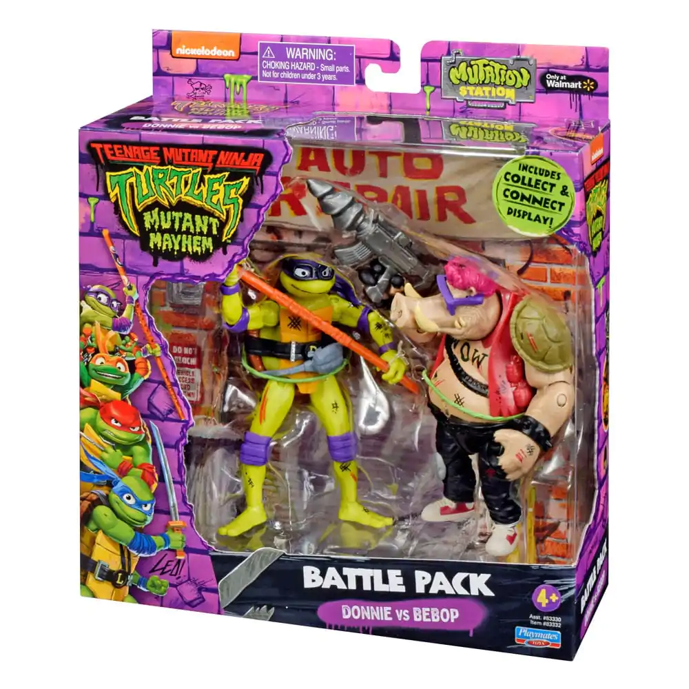 Teenage Mutant Ninja Turtles akčné figúrky Donatello vs. Bebop 11 cm produktová fotografia