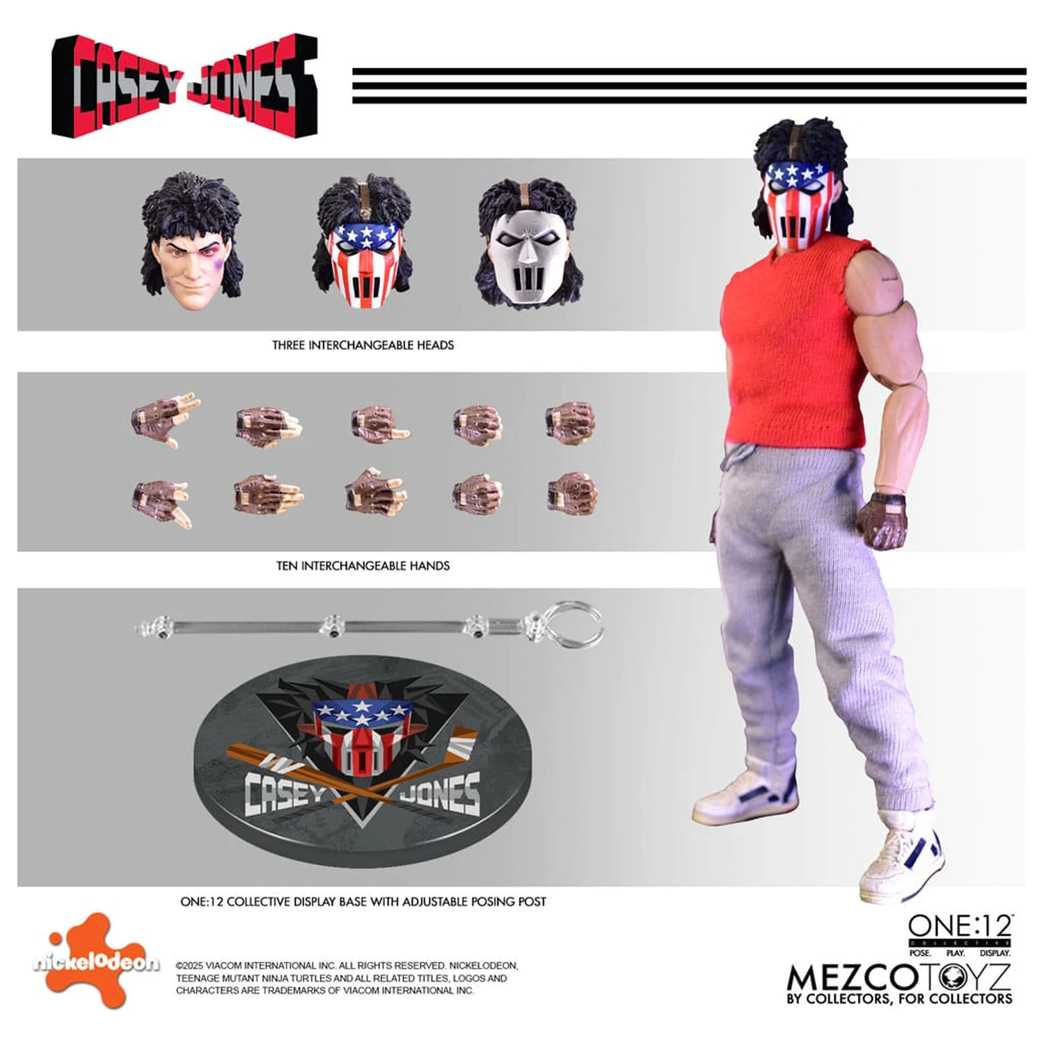 Teenage Mutant Ninja Turtles figúrka 1/12 Casey Jones 17 cm produktová fotografia