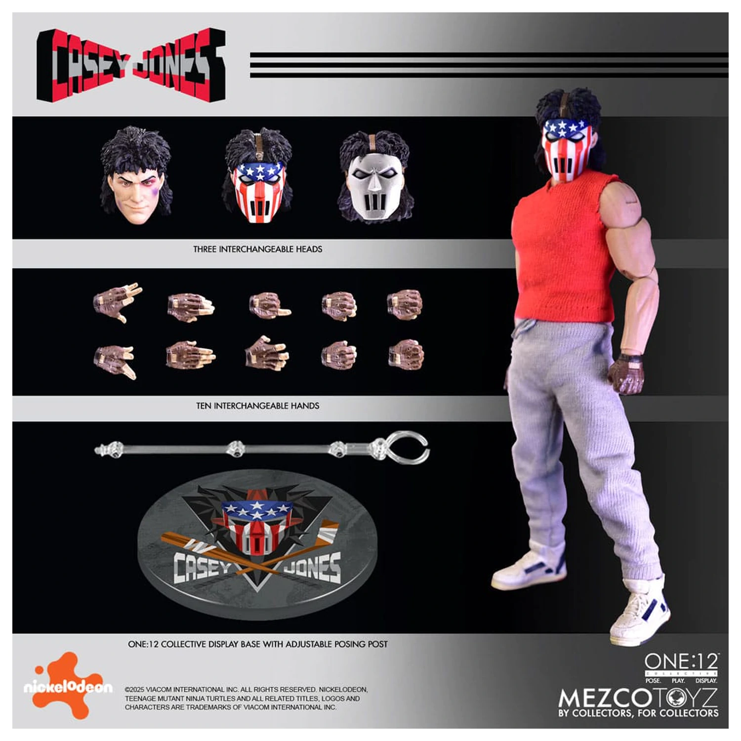 Teenage Mutant Ninja Turtles figúrka 1/12 Casey Jones 17 cm produktová fotografia