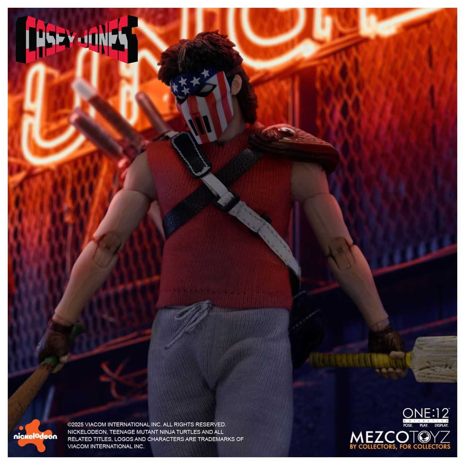 Teenage Mutant Ninja Turtles figúrka 1/12 Casey Jones 17 cm produktová fotografia
