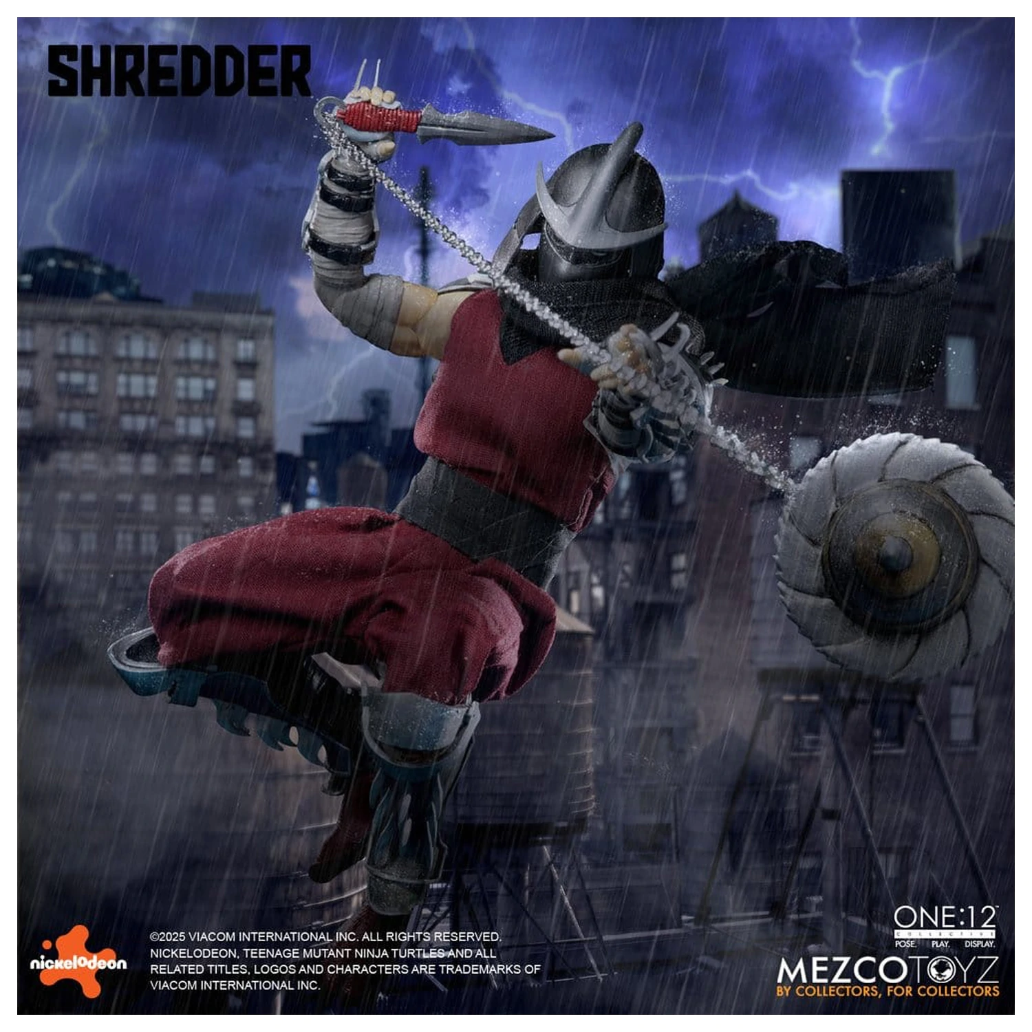 Teenage Mutant Ninja Turtles figúrka 1/12 Shredder 17 cm produktová fotografia
