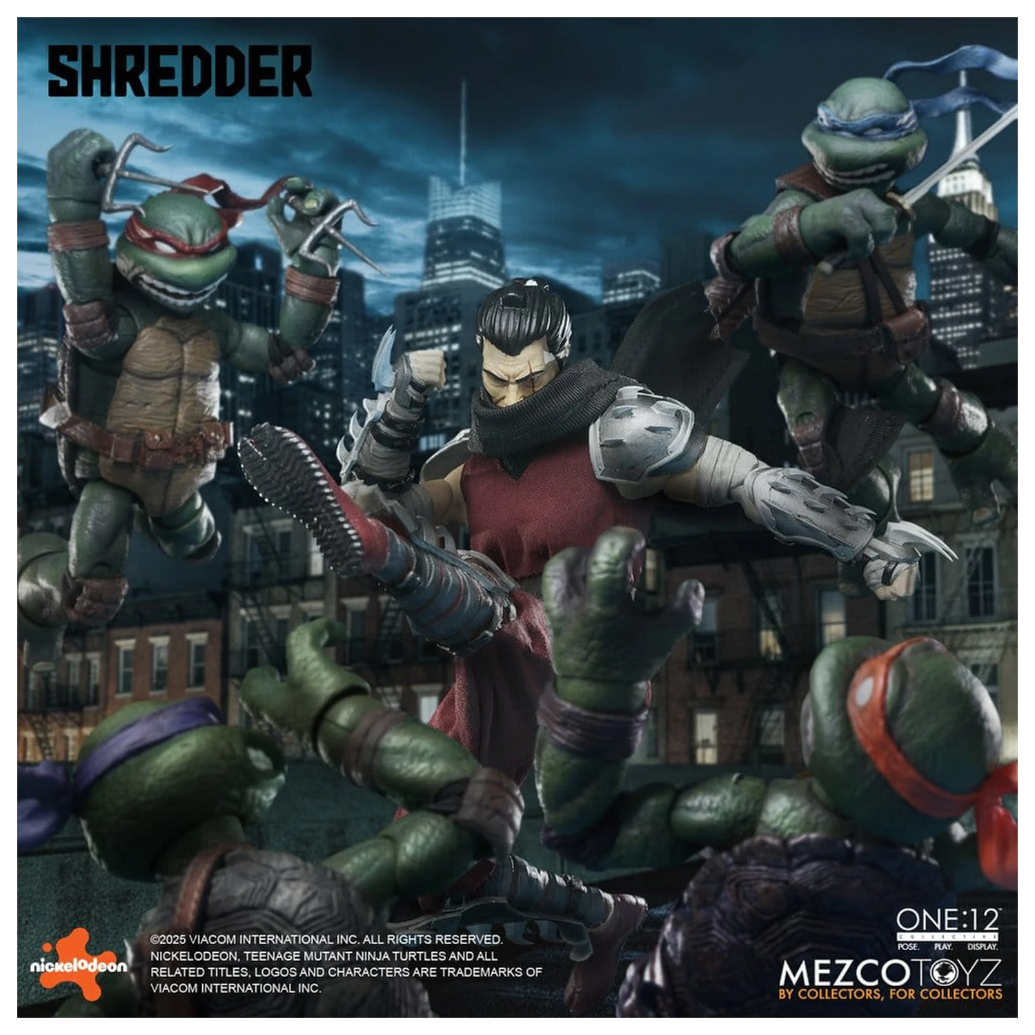 Teenage Mutant Ninja Turtles figúrka 1/12 Shredder 17 cm produktová fotografia
