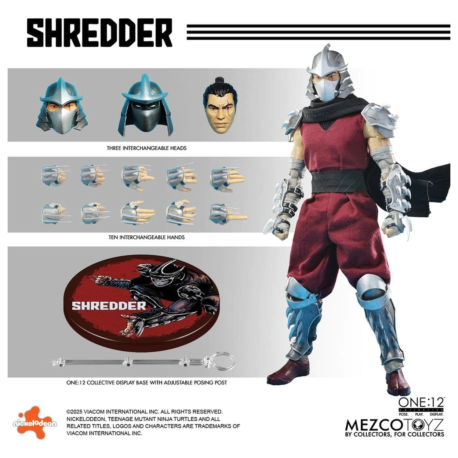 Teenage Mutant Ninja Turtles figúrka 1/12 Shredder 17 cm produktová fotografia