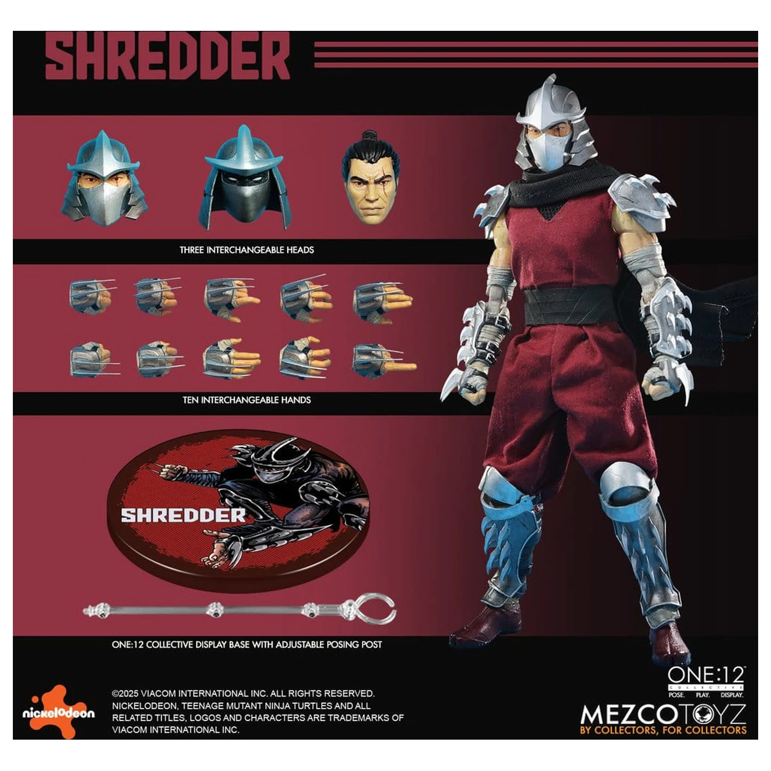 Teenage Mutant Ninja Turtles figúrka 1/12 Shredder 17 cm produktová fotografia