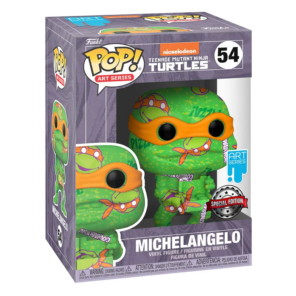 Teenage Mutant Ninja Turtles POP! Artist Series Vinylová figúrka Michelangelo 9 cm produktová fotografia