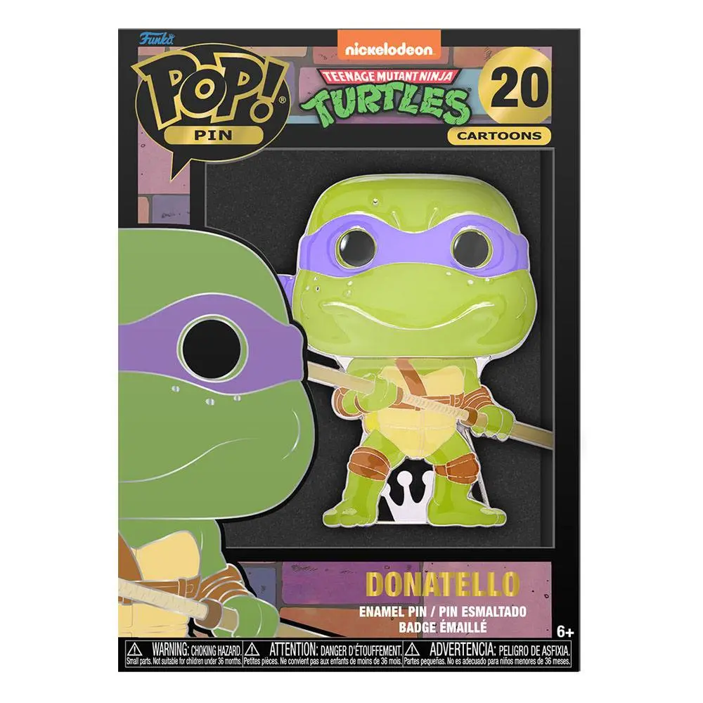 Teenage Mutant Ninja Turtles POP! Smaltovaný odznak Donatello 10 cm produktová fotografia