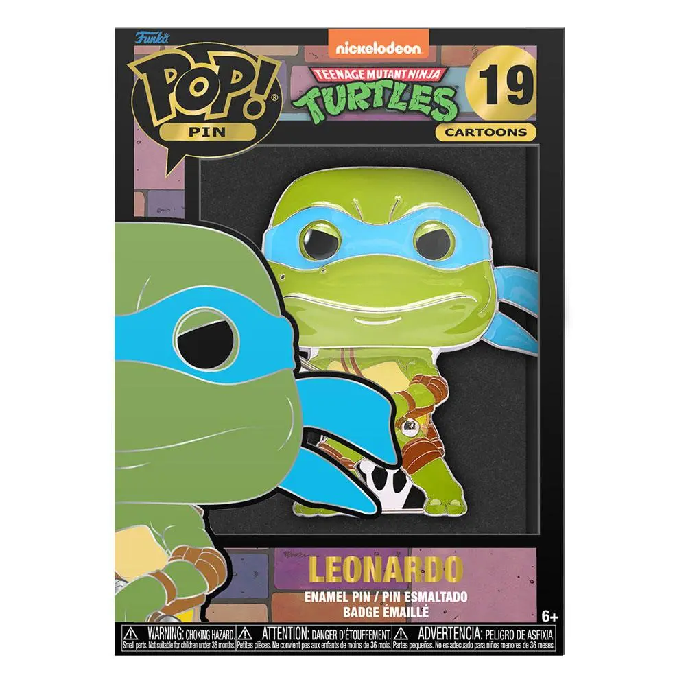 Teenage Mutant Ninja Turtles POP! Smaltovaný odznak Leonardo 10 cm produktová fotografia