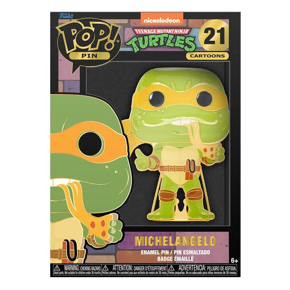 Teenage Mutant Ninja Turtles POP! Smaltovaný odznak Michelangelo 10 cm produktová fotografia
