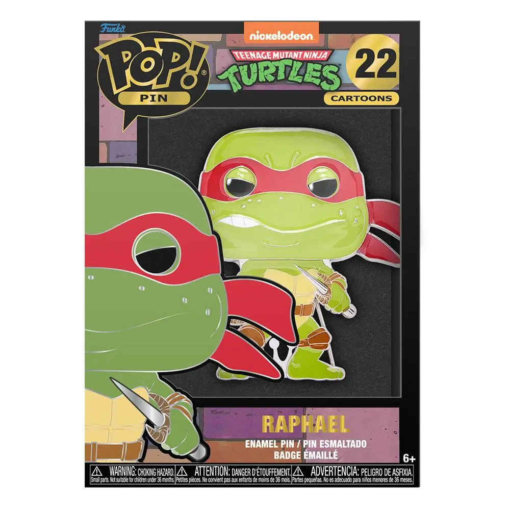 Teenage Mutant Ninja Turtles POP! Smaltovaný odznak Raphael 10 cm produktová fotografia