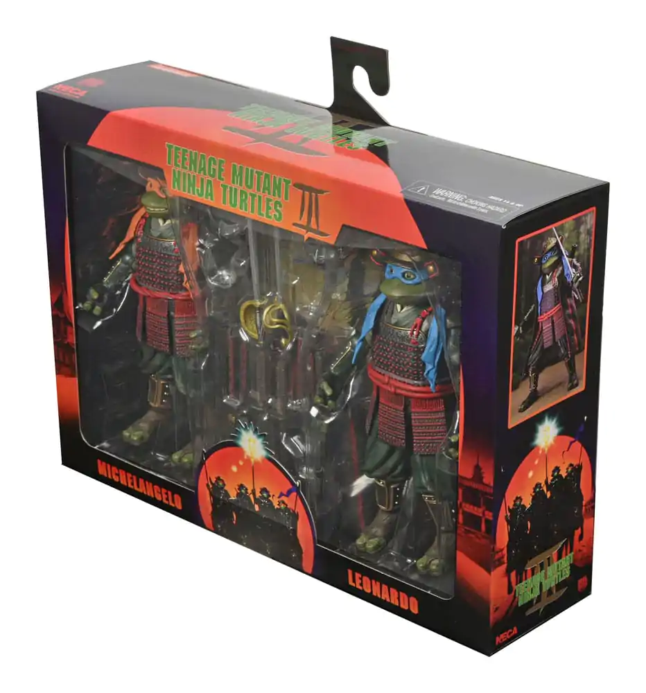 Teenage Mutant Ninja Turtles III Akčná Figúrka 2-Pack Leonardo & Michelangelo 18 cm produktová fotografia