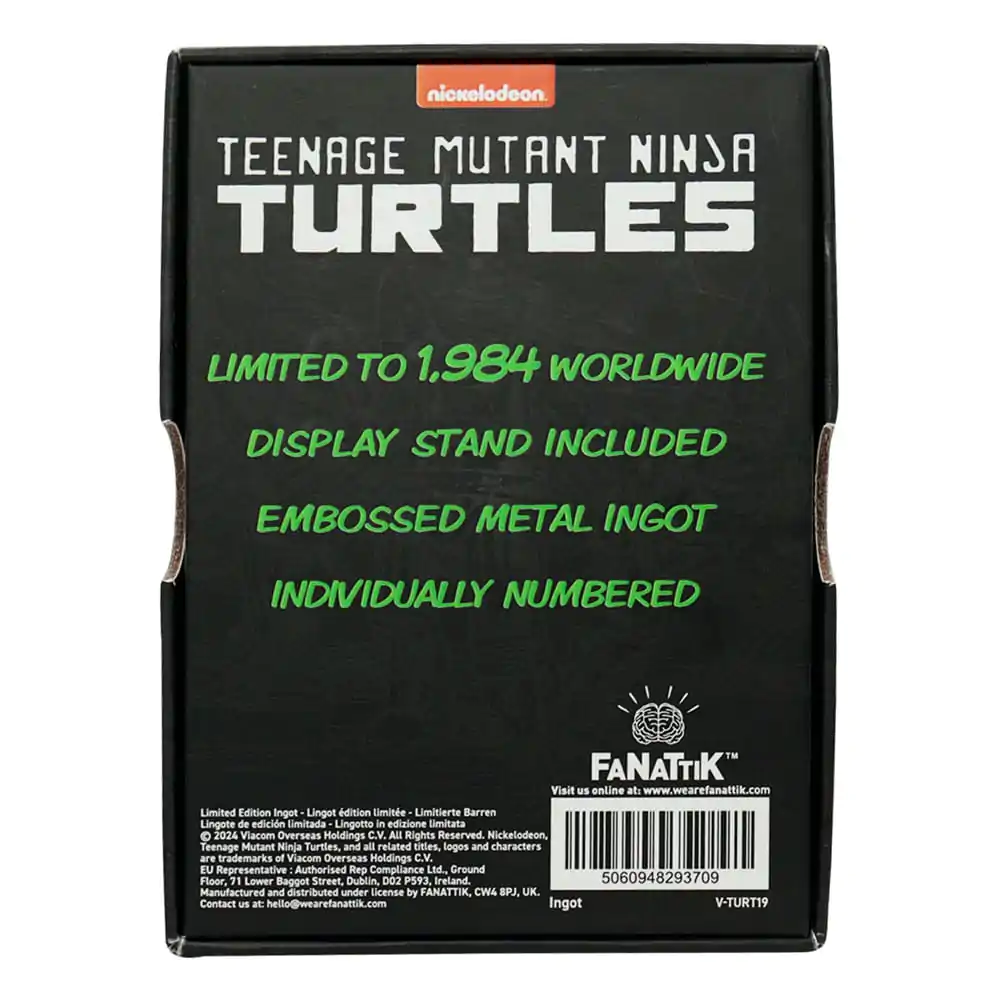 Teenage Mutant Ninja Turtles Ingot 40th Anniversary Green Limited Edition Tehlička produktová fotografia