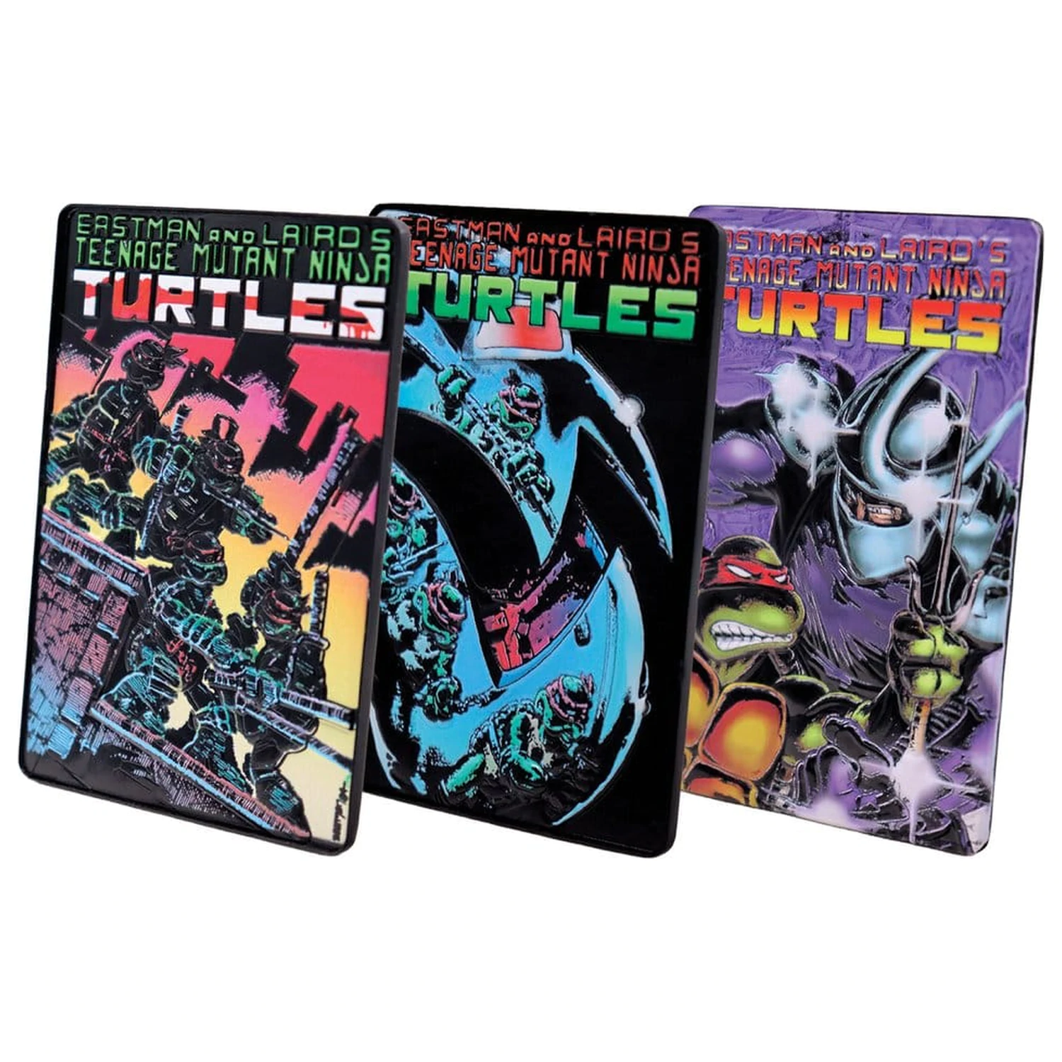 Teenage Mutant Ninja Turtles Ingot Set of Three Comic Book Cover Ingots Limited Edition produktová fotografia