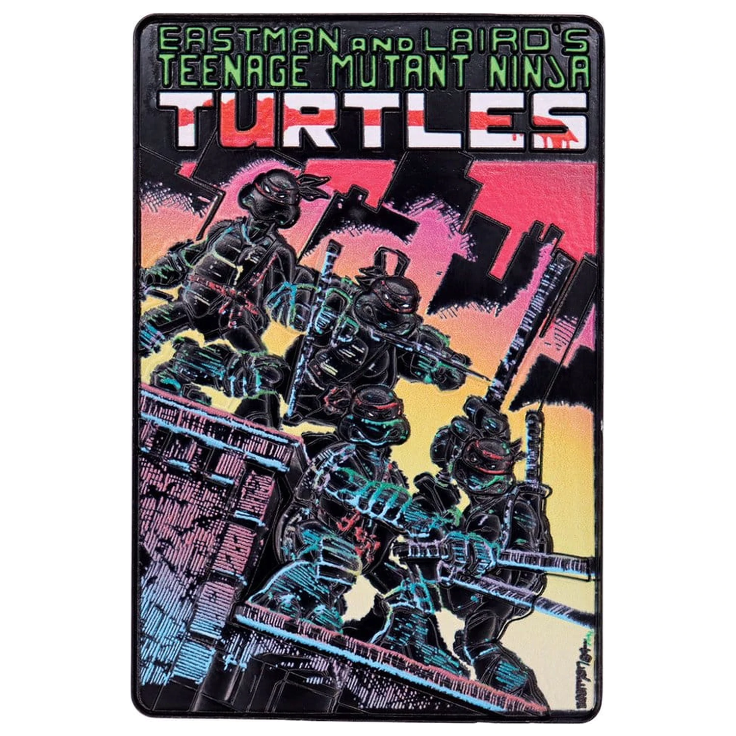 Teenage Mutant Ninja Turtles Ingot Set of Three Comic Book Cover Ingots Limited Edition produktová fotografia