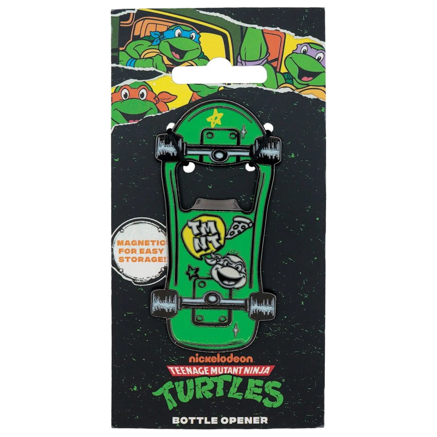 Teenage Mutant Ninja Turtles otvárač na fľaše magnetický skateboard produktová fotografia