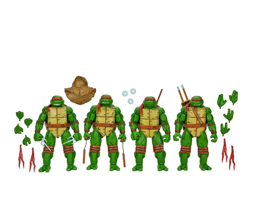 Teenage Mutant Ninja Turtles (Mirage Comics) Akčné figúrky 4-Pack Leonardo, Raphael, Michelangelo, & Donatello 18 cm produktová fotografia