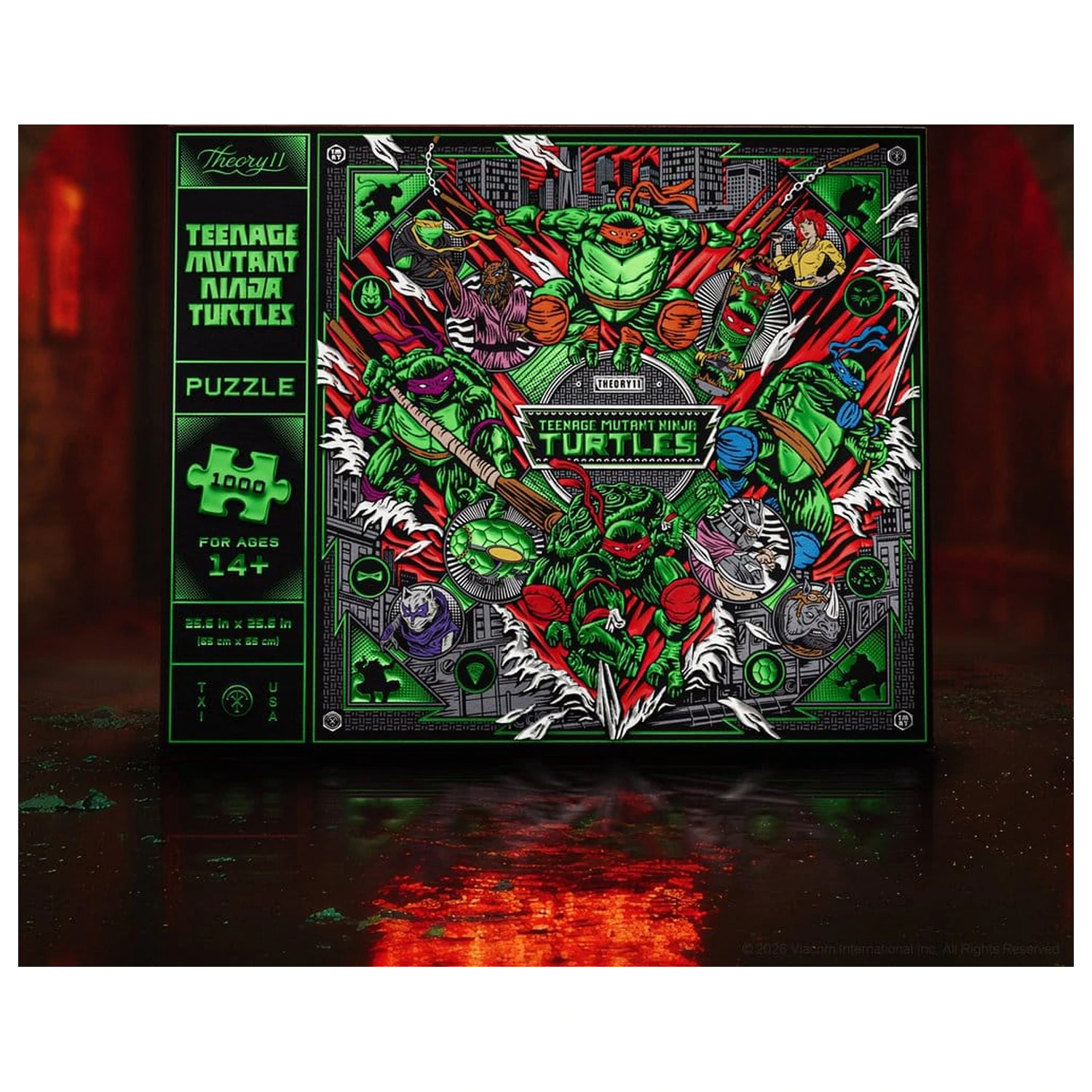 Teenage Mutant Ninja Turtles multi-dimenzionálne puzzle (1000 dielikov) produktová fotografia