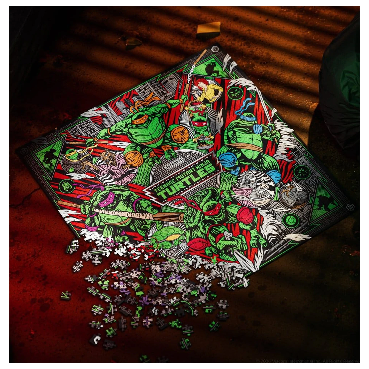 Teenage Mutant Ninja Turtles multi-dimenzionálne puzzle (1000 dielikov) produktová fotografia