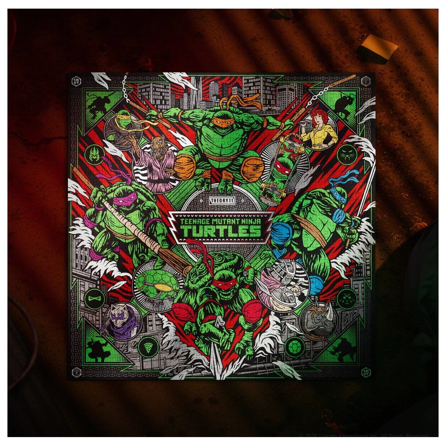 Teenage Mutant Ninja Turtles multi-dimenzionálne puzzle (1000 dielikov) produktová fotografia