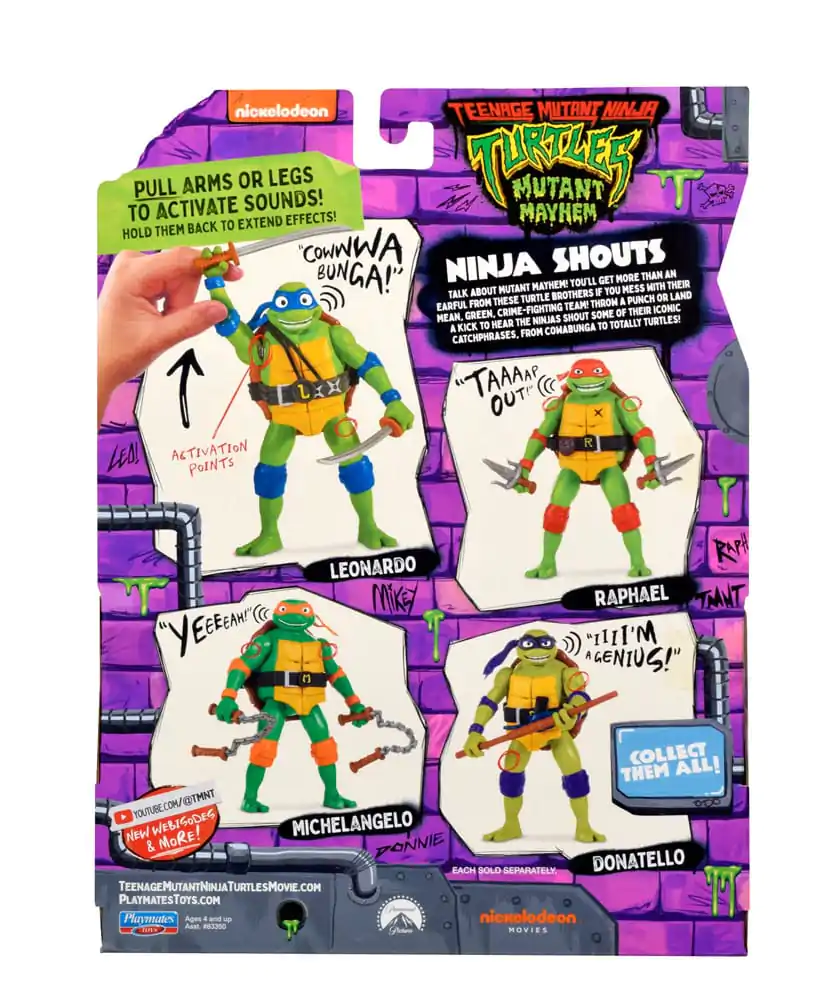 Teenage Mutant Ninja Turtles: Mutant Mayhem Ninja Shouts Akčná figúrka Leonardo 14 cm produktová fotografia