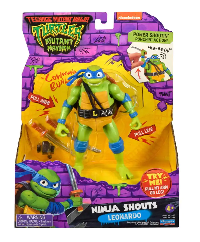 Teenage Mutant Ninja Turtles: Mutant Mayhem Ninja Shouts Akčná figúrka Leonardo 14 cm produktová fotografia