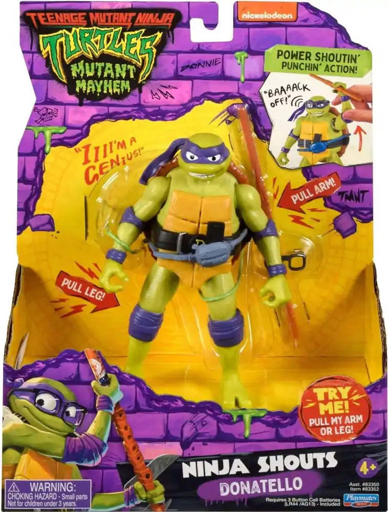Teenage Mutant Ninja Turtles: Mutant Mayhem Ninja Shouts Akčná figúrka Donatello 14 cm produktová fotografia