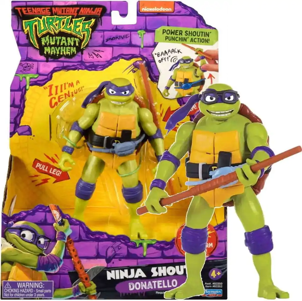 Teenage Mutant Ninja Turtles: Mutant Mayhem Ninja Shouts Akčná figúrka Donatello 14 cm produktová fotografia