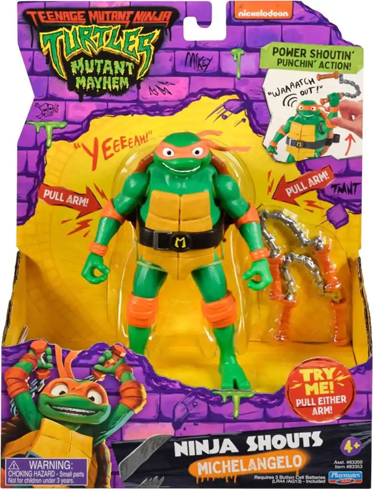 Teenage Mutant Ninja Turtles: Mutant Mayhem Ninja Shouts Akčná figúrka Michelangelo 14 cm produktová fotografia