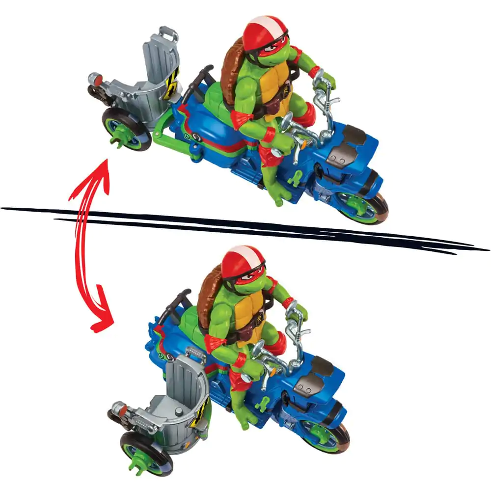 Teenage Mutant Ninja Turtles: Mutant Mayhem Akčná figúrka Raphael & Scooter so sajdkárou 11 cm produktová fotografia