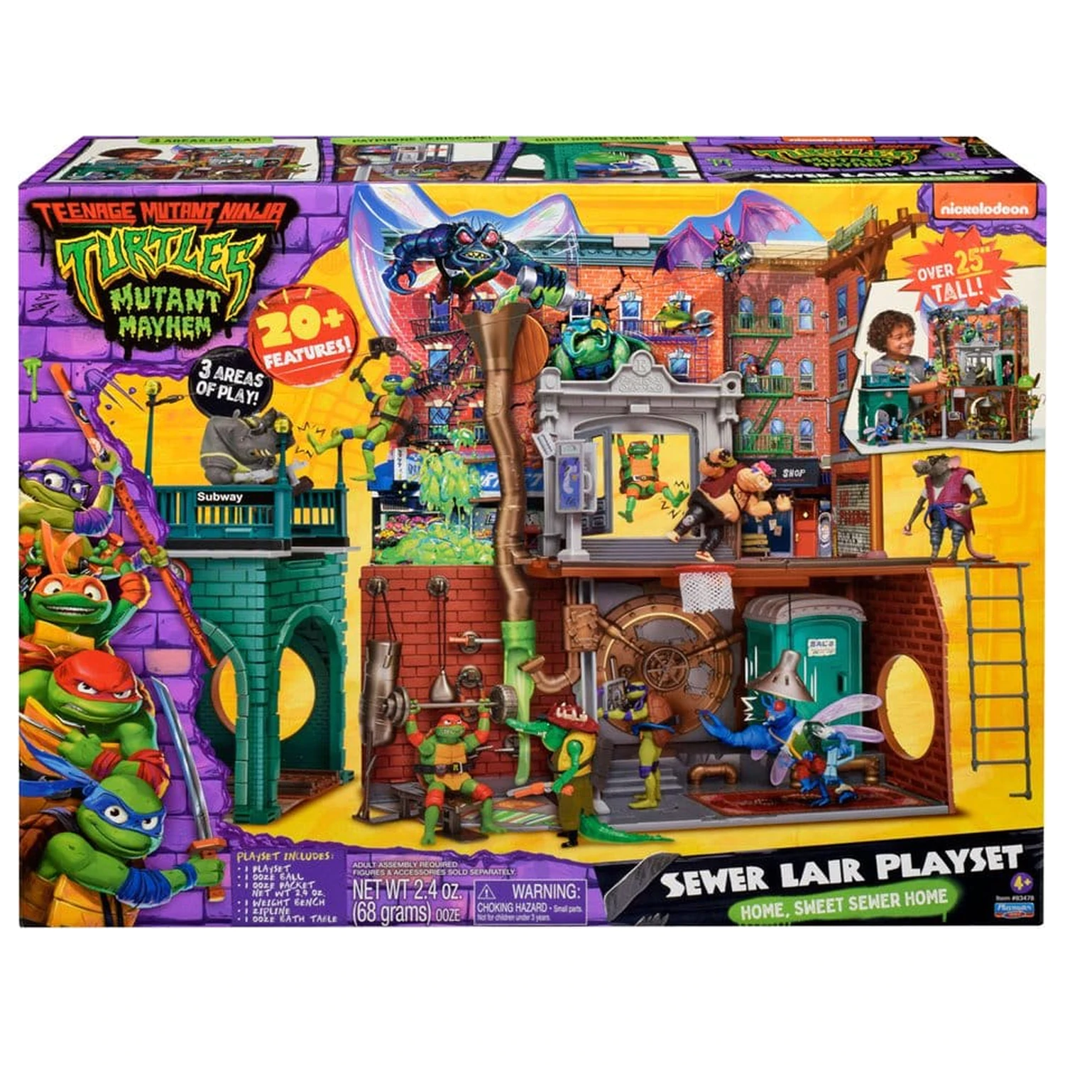 Teenage Mutant Ninja Turtles: Mutant Mayhem Playset Korytnačie Brloh – Nová Verzia produktová fotografia