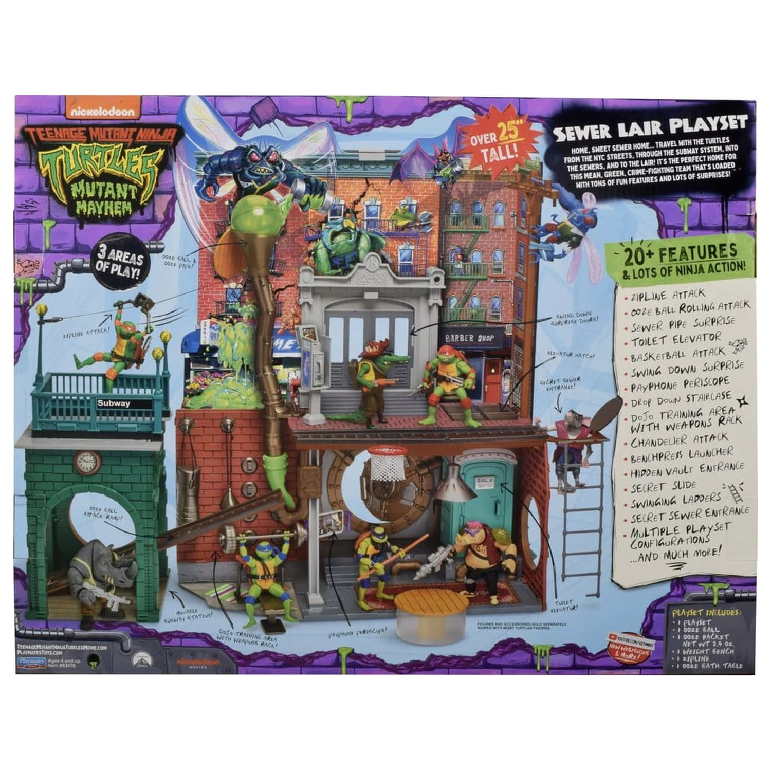 Teenage Mutant Ninja Turtles: Mutant Mayhem Playset Korytnačie Brloh – Nová Verzia produktová fotografia