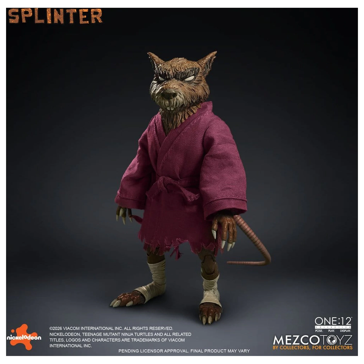 Teenage Mutant Ninja Turtles One:12 Collective akčná figúrka 1/12 Splinter 17 cm produktová fotografia