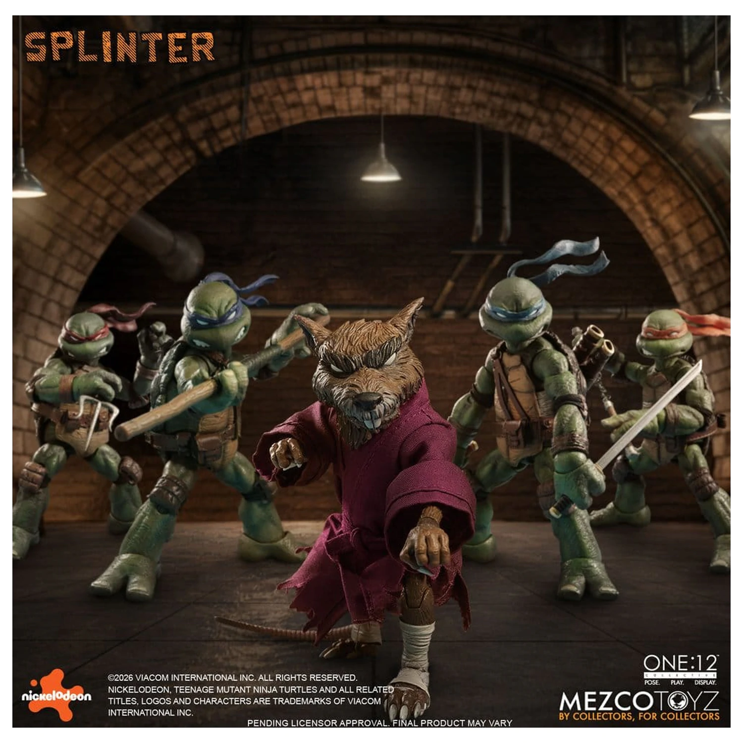 Teenage Mutant Ninja Turtles One:12 Collective akčná figúrka 1/12 Splinter 17 cm produktová fotografia
