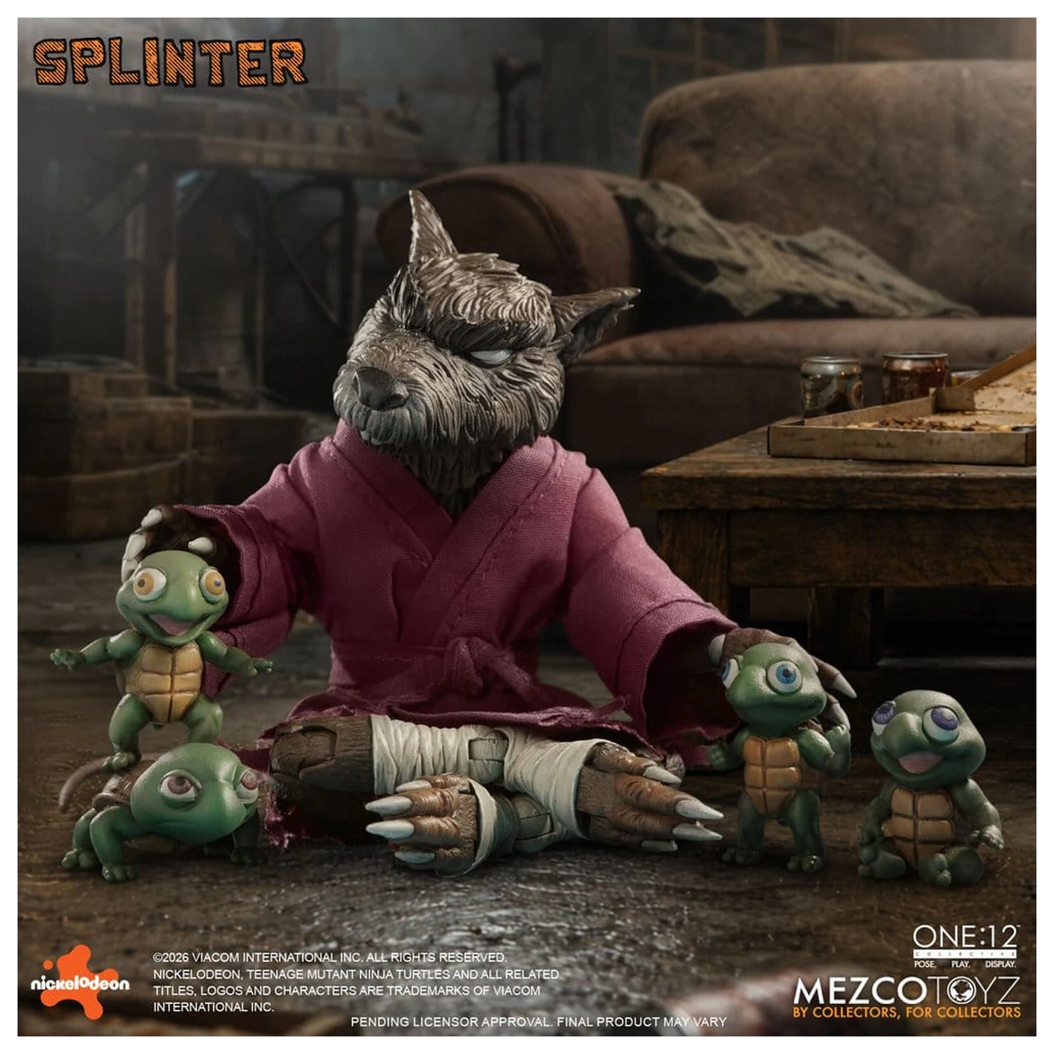 Teenage Mutant Ninja Turtles One:12 Collective akčná figúrka 1/12 Splinter 17 cm produktová fotografia