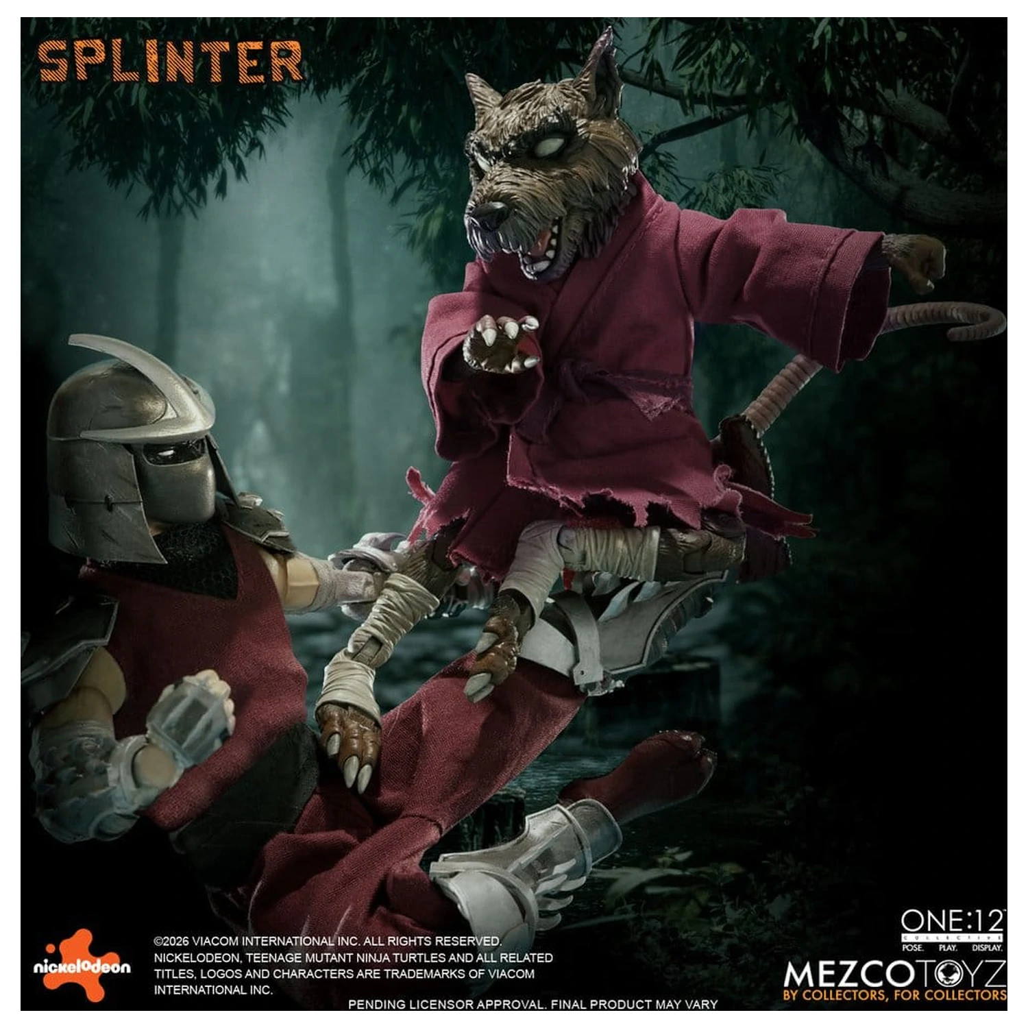 Teenage Mutant Ninja Turtles One:12 Collective akčná figúrka 1/12 Splinter 17 cm produktová fotografia