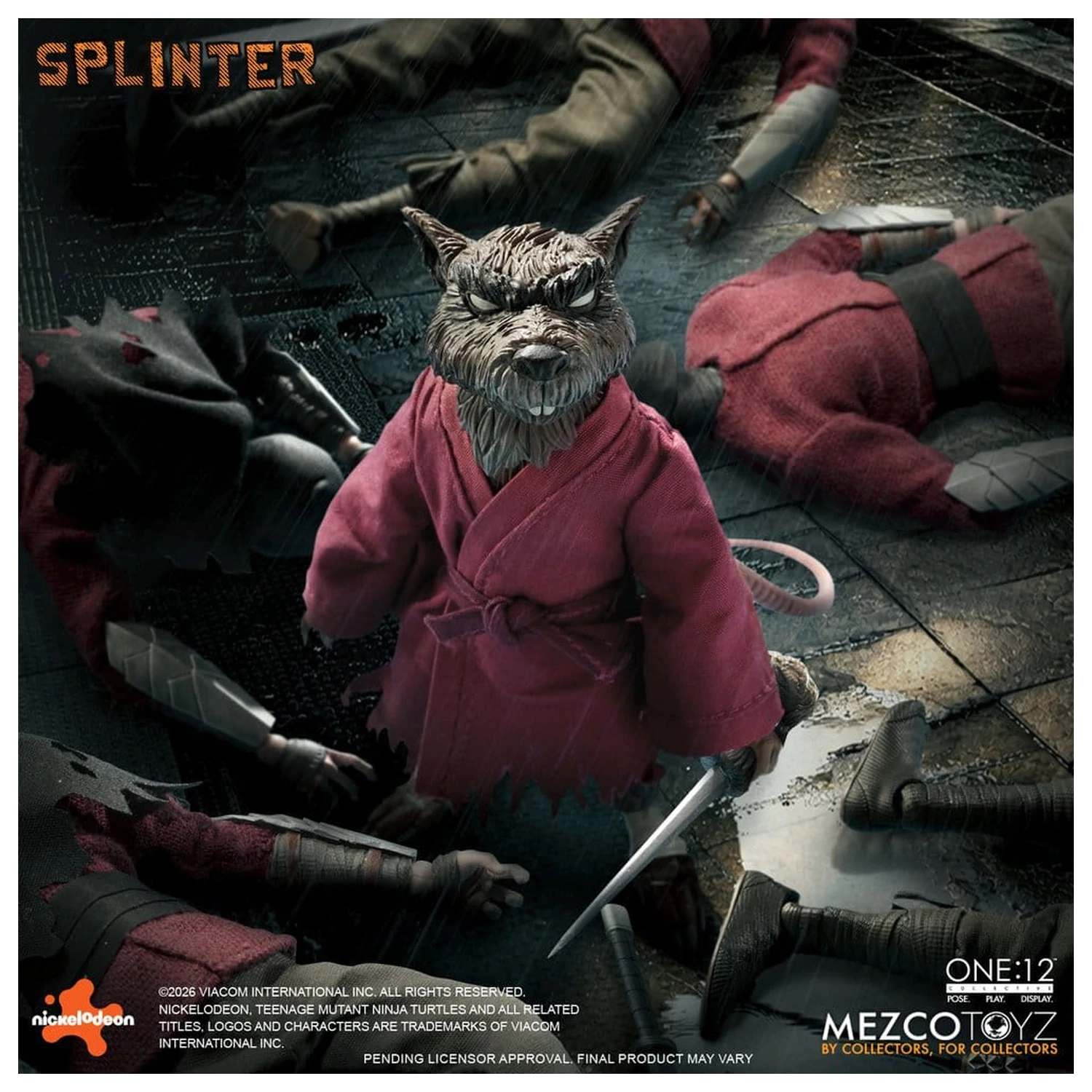 Teenage Mutant Ninja Turtles One:12 Collective akčná figúrka 1/12 Splinter 17 cm produktová fotografia