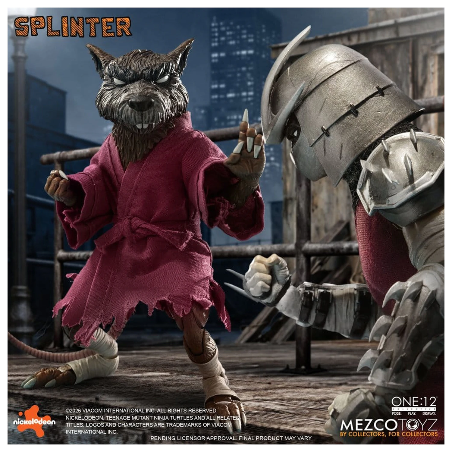 Teenage Mutant Ninja Turtles One:12 Collective akčná figúrka 1/12 Splinter 17 cm produktová fotografia