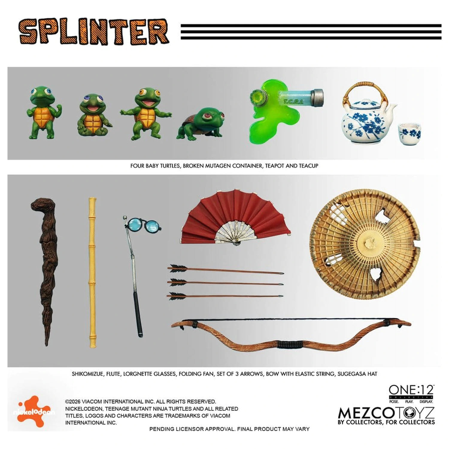 Teenage Mutant Ninja Turtles One:12 Collective akčná figúrka 1/12 Splinter 17 cm produktová fotografia