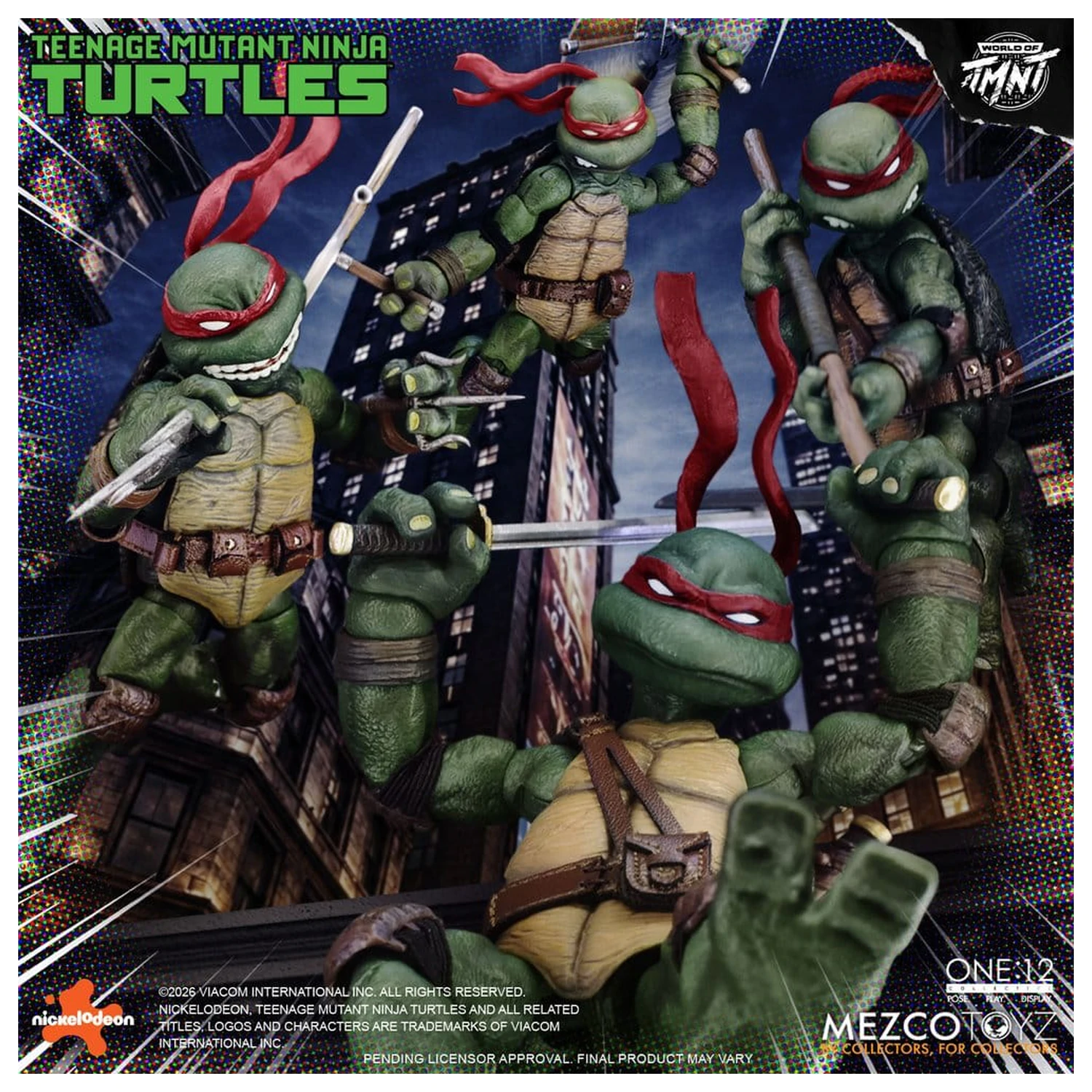 Teenage Mutant Ninja Turtles One:12 Collective akčné figúrky 1/12 v krabicovom sete 17 cm produktová fotografia