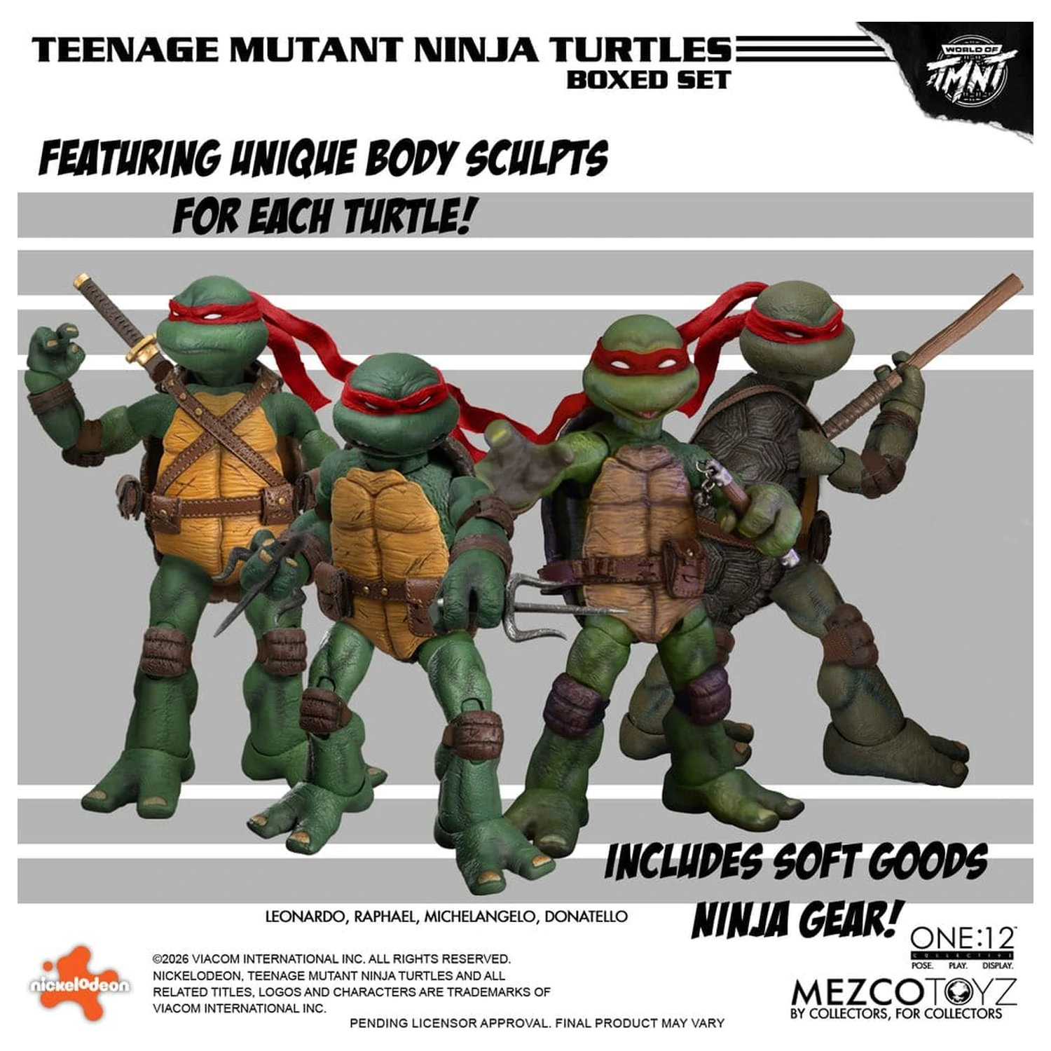 Teenage Mutant Ninja Turtles One:12 Collective akčné figúrky 1/12 v krabicovom sete 17 cm produktová fotografia