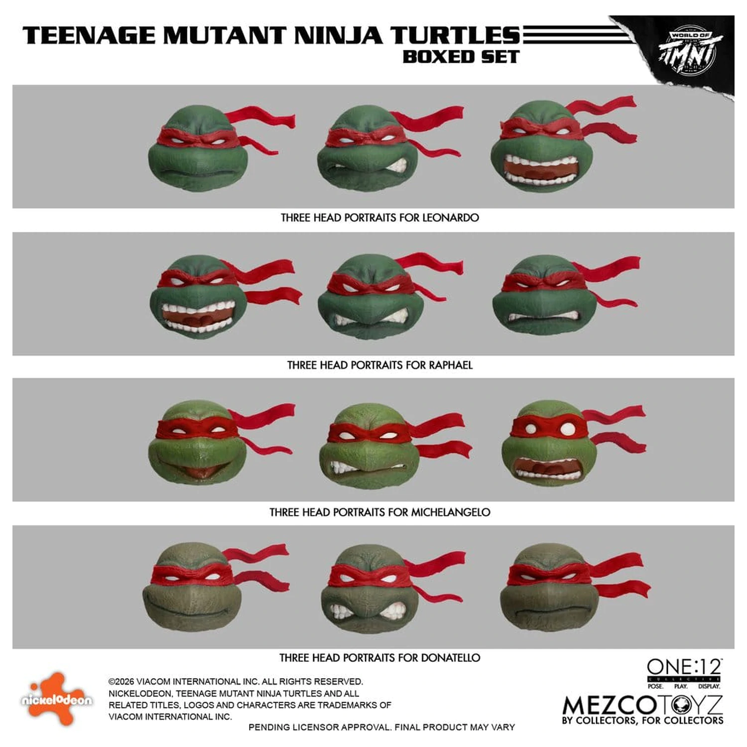 Teenage Mutant Ninja Turtles One:12 Collective akčné figúrky 1/12 v krabicovom sete 17 cm produktová fotografia