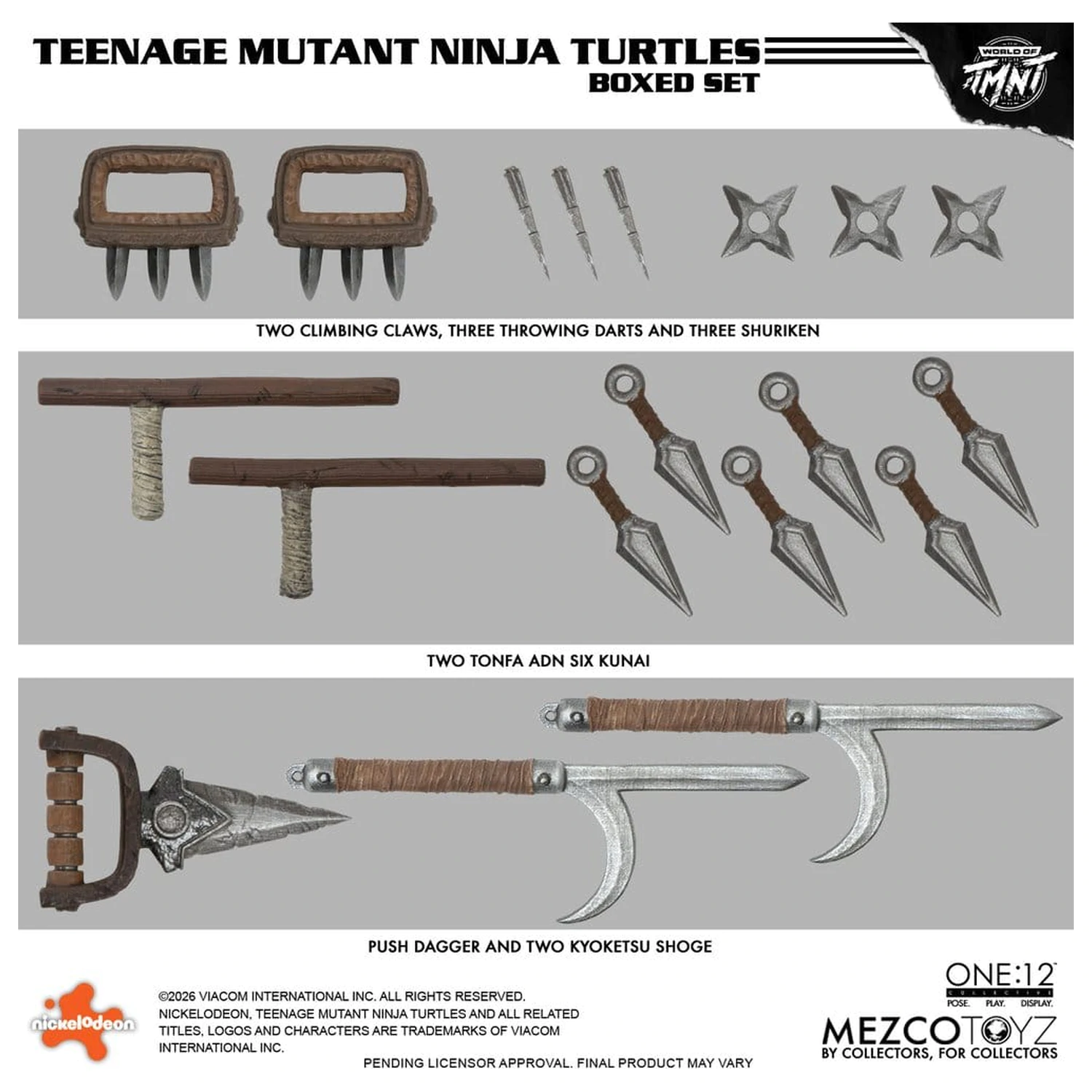 Teenage Mutant Ninja Turtles One:12 Collective akčné figúrky 1/12 v krabicovom sete 17 cm produktová fotografia