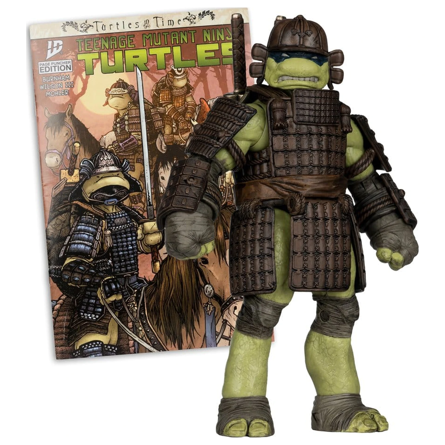Teenage Mutant Ninja Turtles Page Punchers akčná figúrka Leonardo (Turtles in Time) 13 cm produktová fotografia