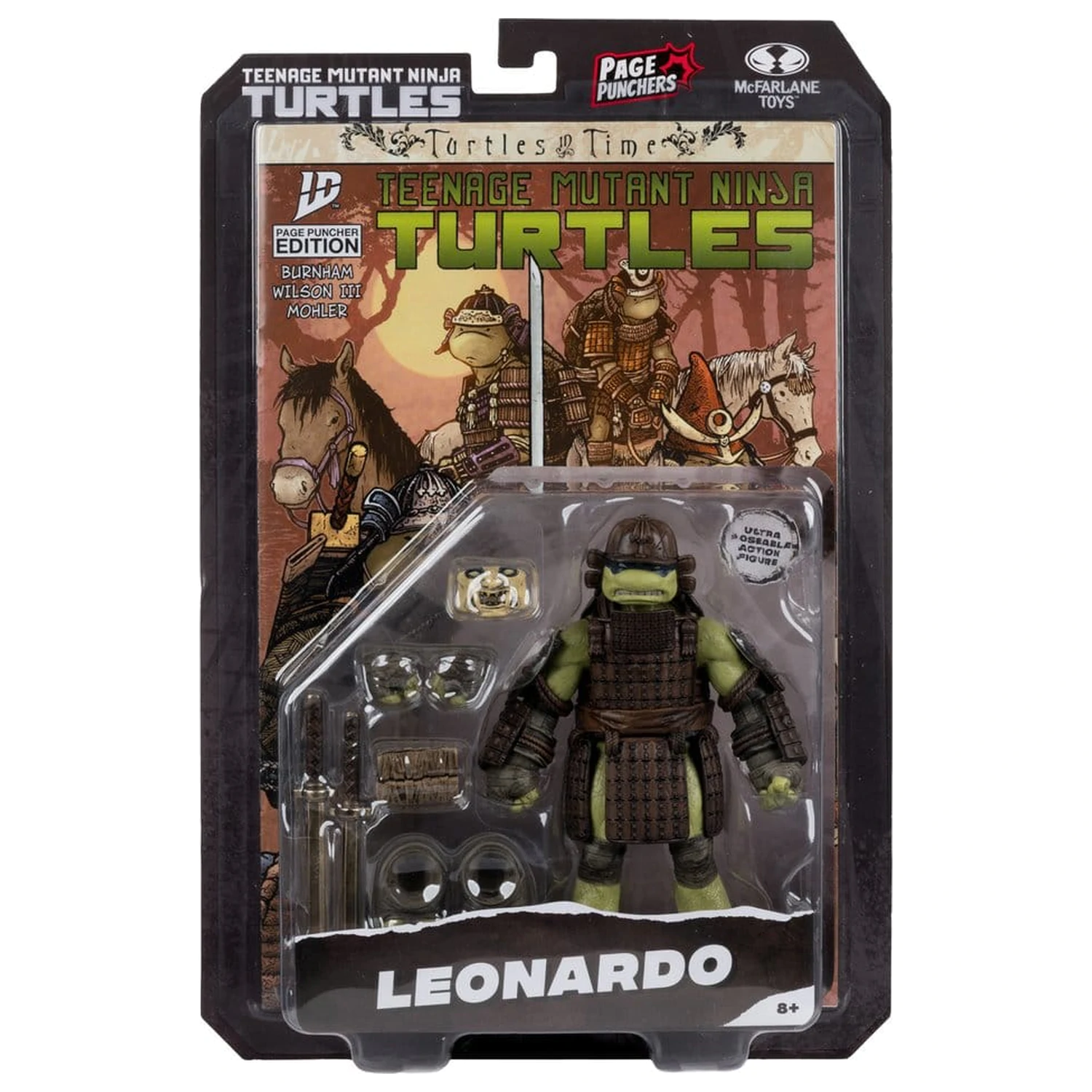 Teenage Mutant Ninja Turtles Page Punchers akčná figúrka Leonardo (Turtles in Time) 13 cm produktová fotografia