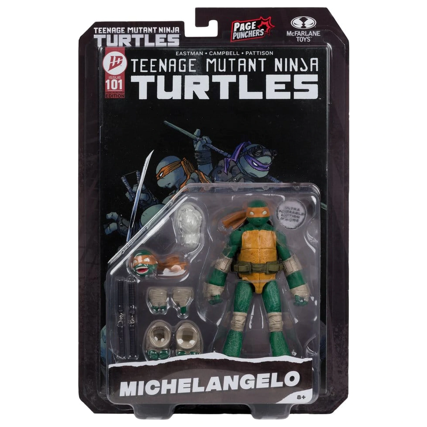 Teenage Mutant Ninja Turtles Page Punchers akčná figúrka Michelangelo 13 cm produktová fotografia