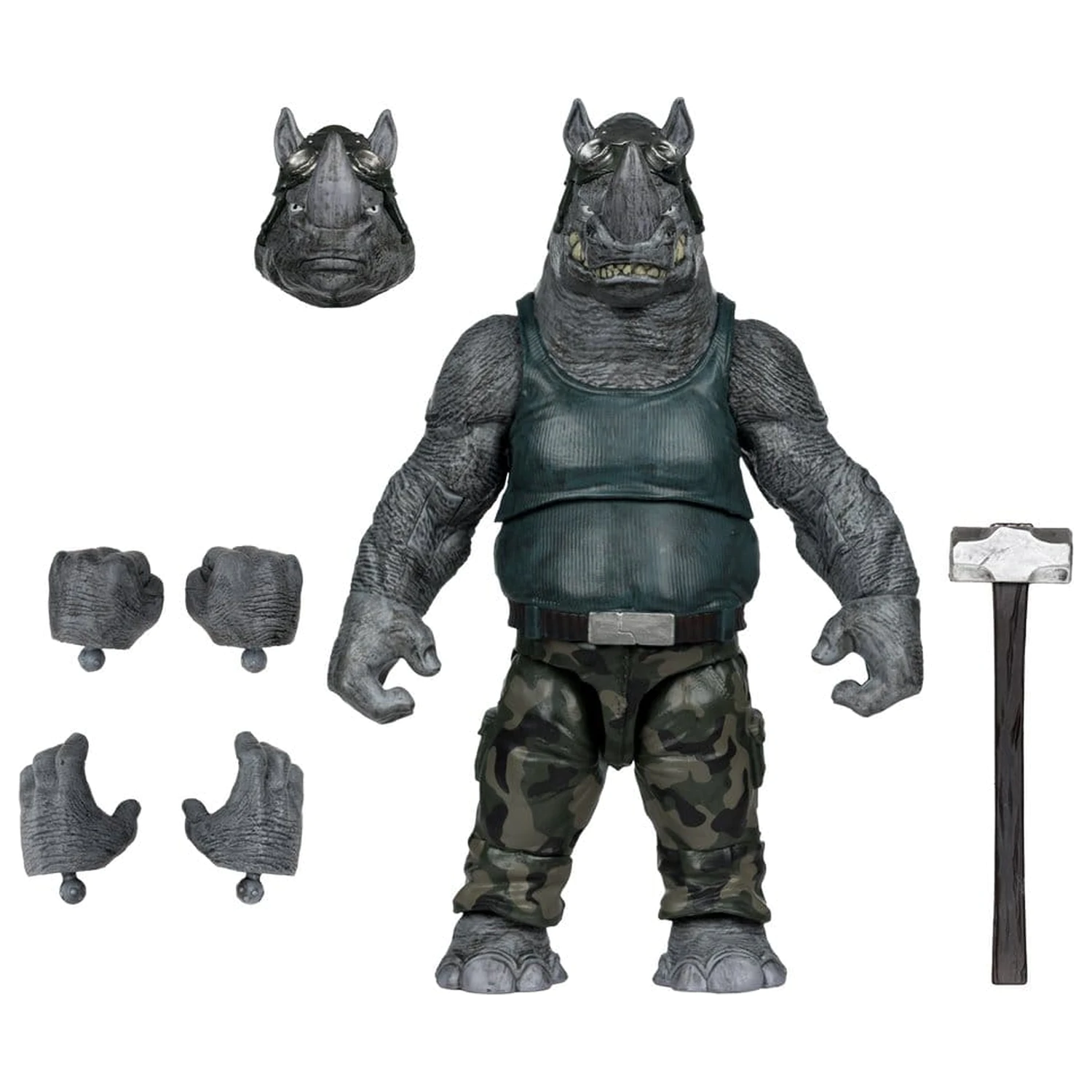 Teenage Mutant Ninja Turtles Page Punchers akčná figúrka Rocksteady 17 cm produktová fotografia