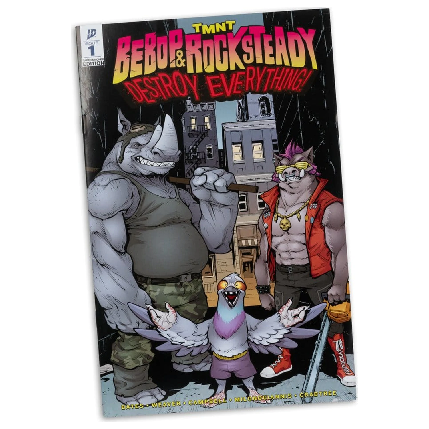 Teenage Mutant Ninja Turtles Page Punchers akčná figúrka Rocksteady 17 cm produktová fotografia