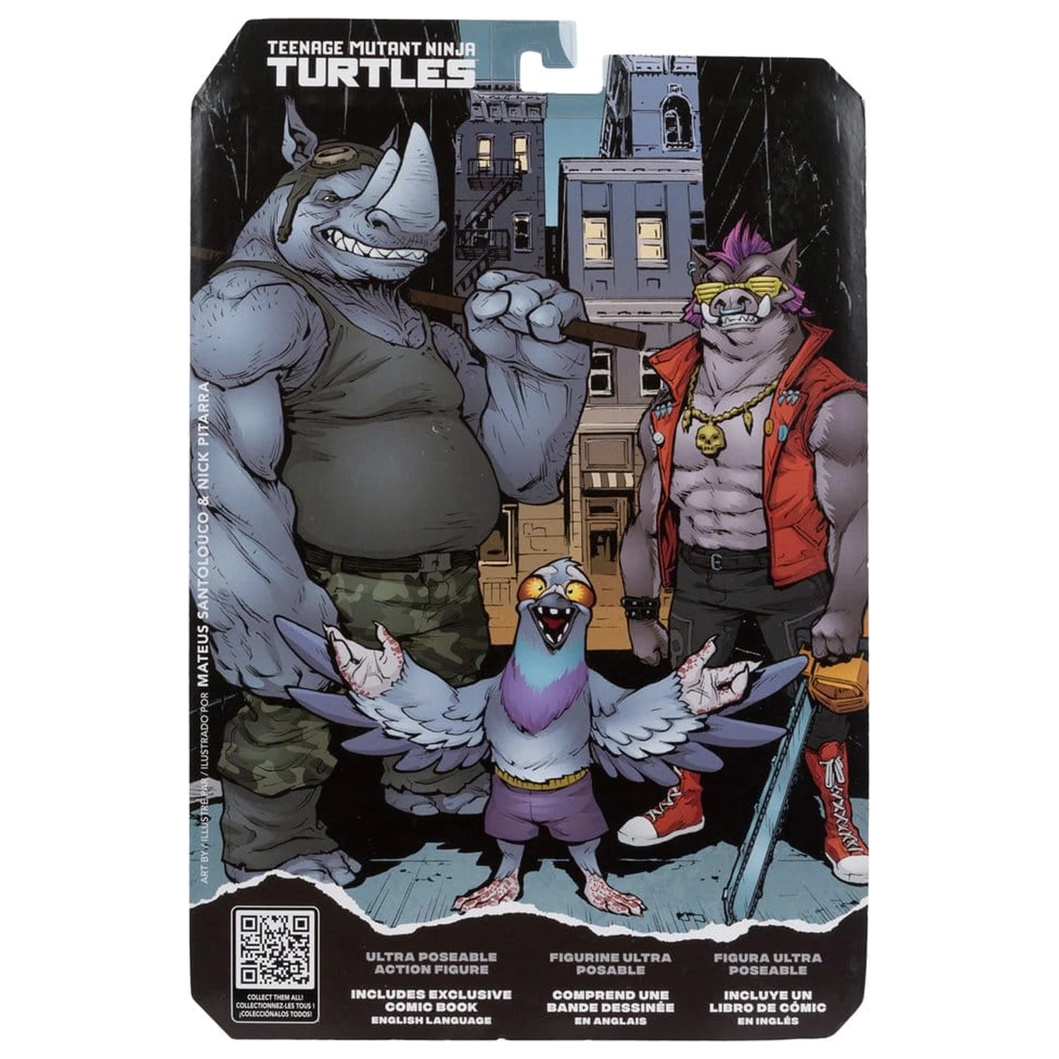 Teenage Mutant Ninja Turtles Page Punchers akčná figúrka Rocksteady 17 cm produktová fotografia